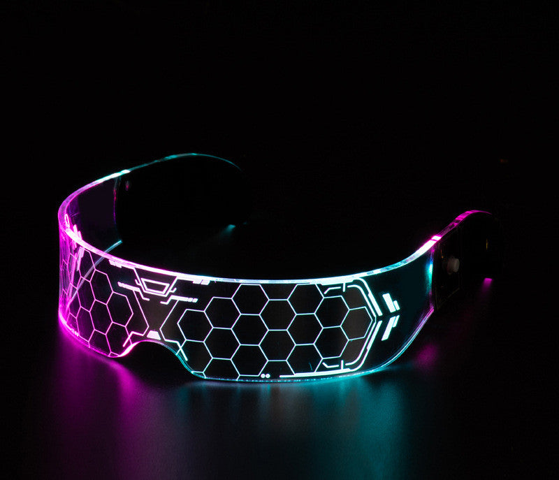 Luminous Glasses Party Bar Disco Punk Futuristic Style Festival
