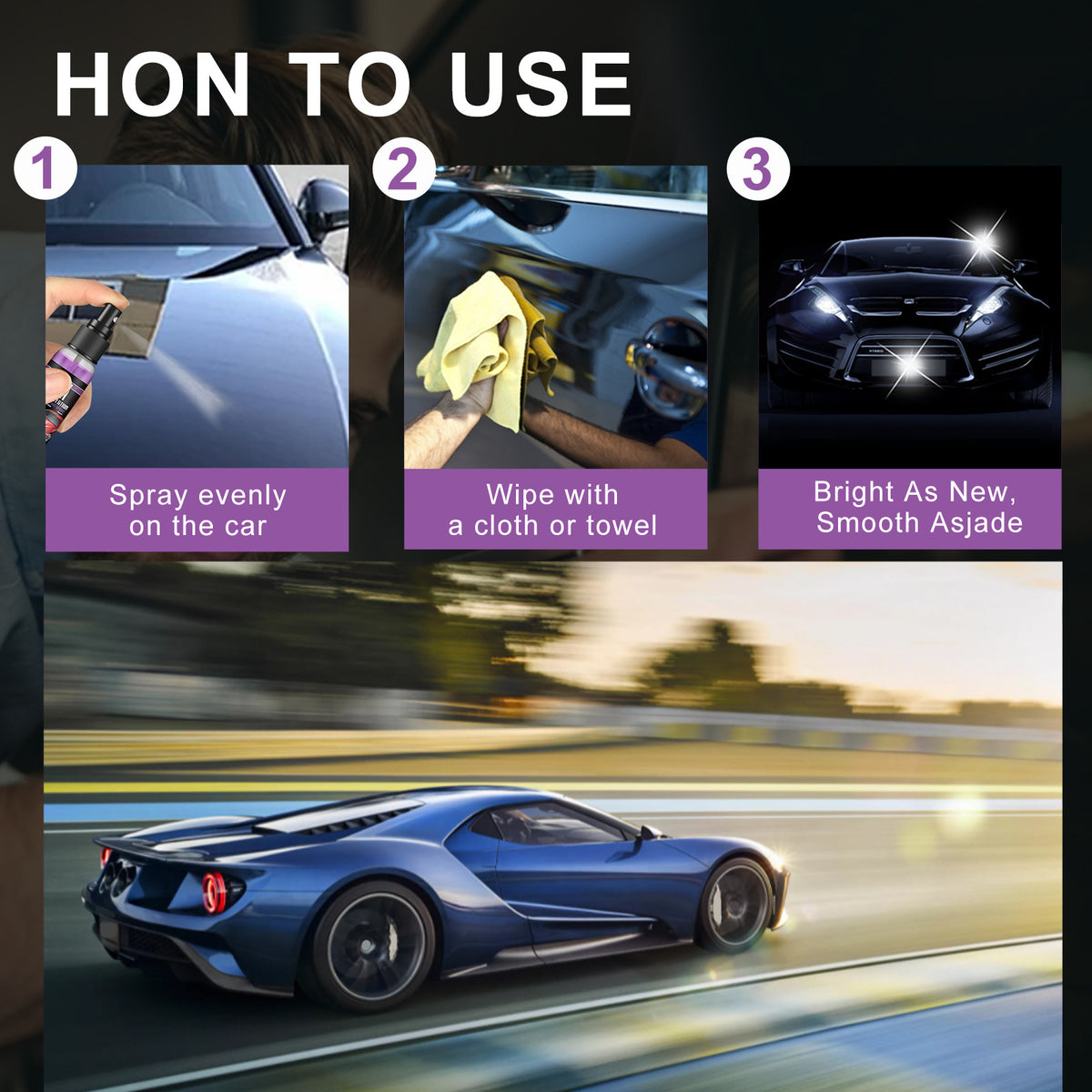 3 in 1 High Protection Fast Car Paint Spray Automatic