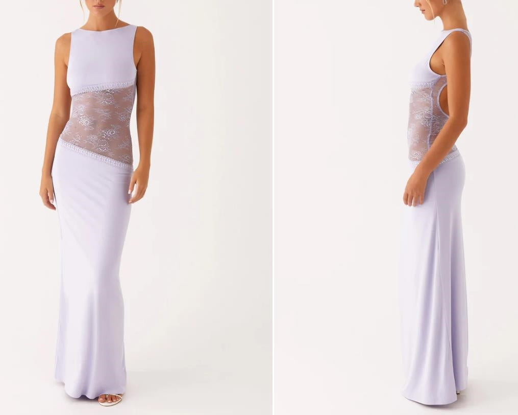 Y2K Lace Suspender Dress Fashion Sexy Long Dresses Party Evening Club
