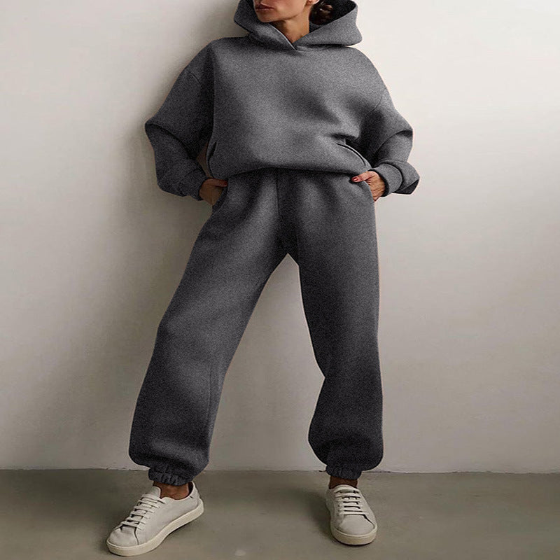 Women's Casual Hooded Sweater Two-Piece Suit Clothes Hoodie Tracksuit