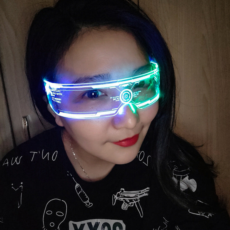 Luminous Glasses Party Bar Disco Punk Futuristic Style Festival