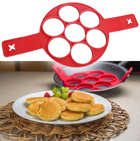 Silicone Non-Stick Pancake & Egg Mold - Breakfast Cooking Ring