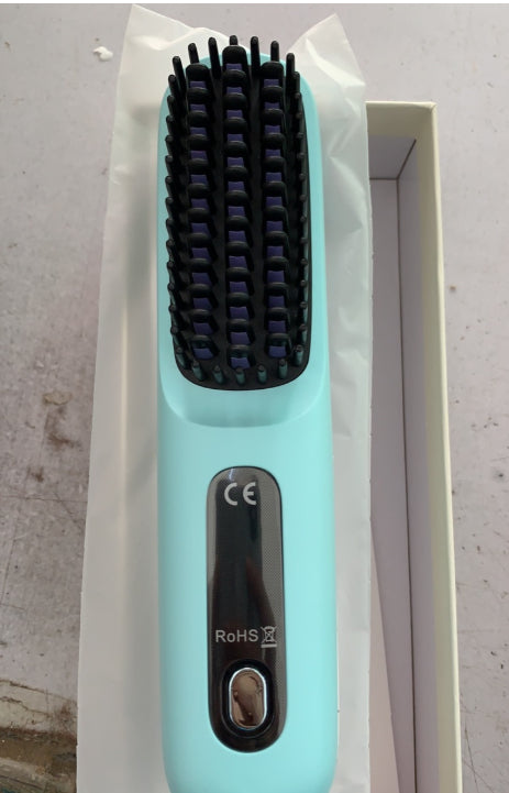 2-in-1 Straight Hair Comb Wireless Straightener Brush Fast Heating