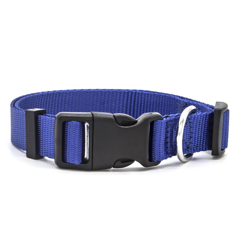 Adjustable Nylon Dog Collar - Durable Quick Release Collar for Dogs & Cats