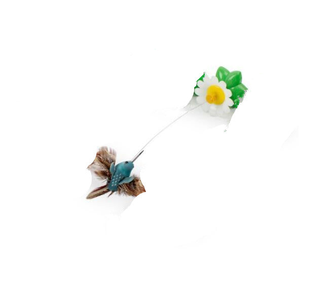 Electric Rotating Bird & Butterfly Cat Toy - Interactive Flower Teaser