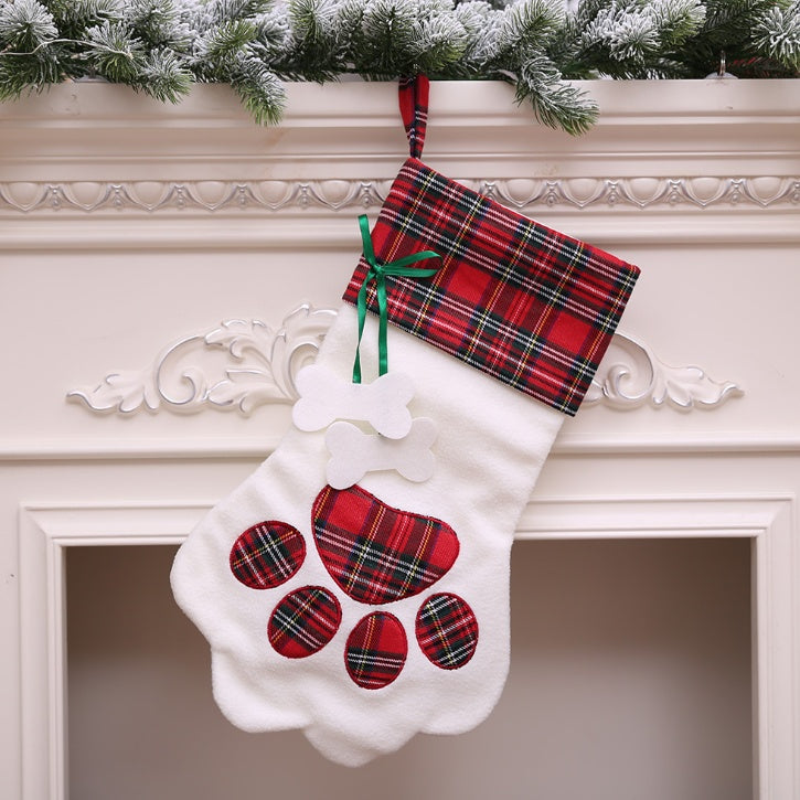 Christmas Dog Paw Stocking | Holiday Gift