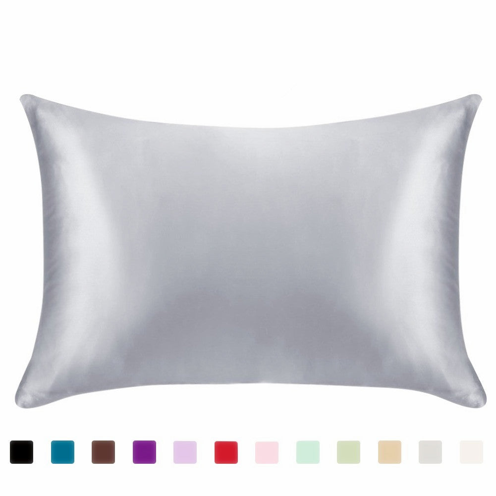 Solid Color Satin Pillowcase - Silky Hair & Skin Pillow Cover