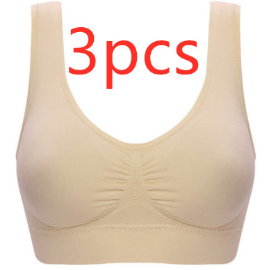 Women Yoga Tank Tops Sports Bra Workout Fitness Running Crop Top