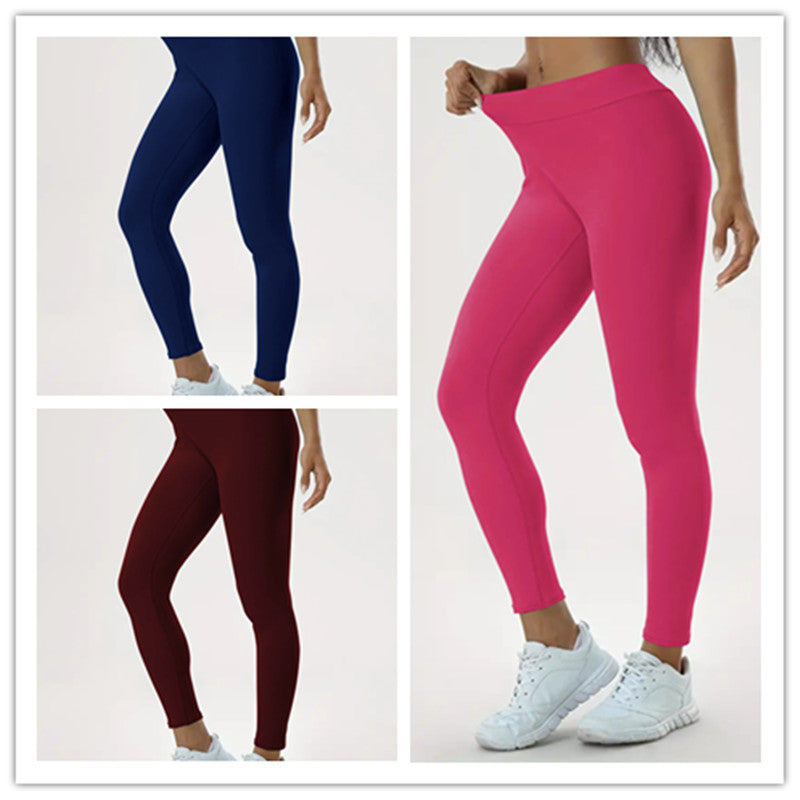 Women's Yoga Pants High Waist Lift Elastic Tight Fitness Trousers