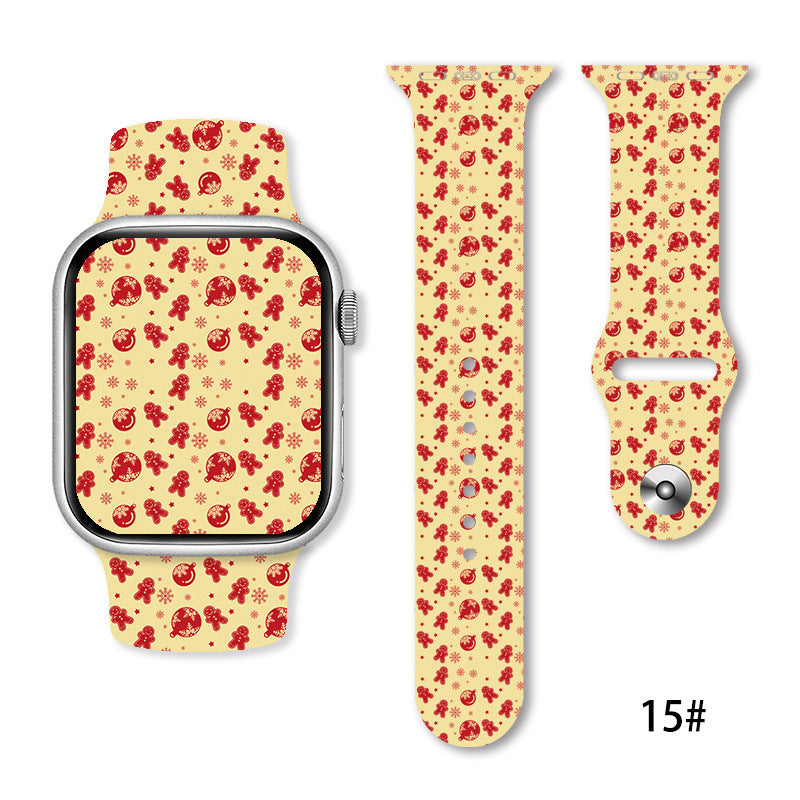 Christmas Silicone Strap Printing Suitable | Xmas Holiday Decor