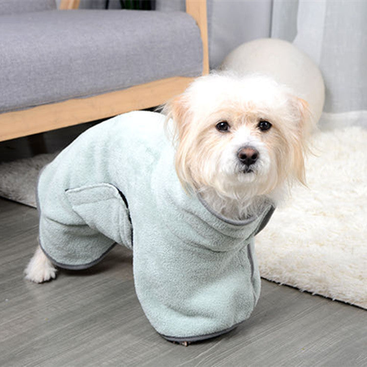 Quick-Dry Dog Bathrobe Towel - Super Absorbent Microfiber Pet Drying Coat