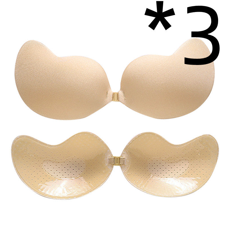 Invisible Push Up Bra Backless Strapless Seamless Front Closure