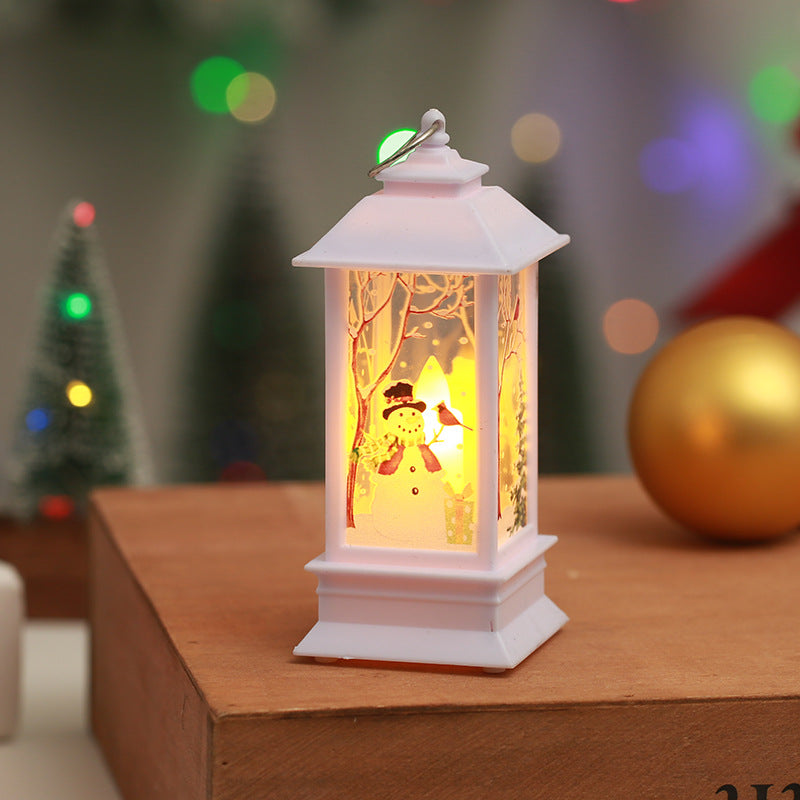 Christmas Decorations Flame Candlestick Lamp | Xmas Holiday Decor