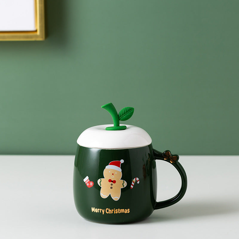 Christmas Fashion Mug Elk Snowman Cute Cartoon Ceramic | Holiday Gift