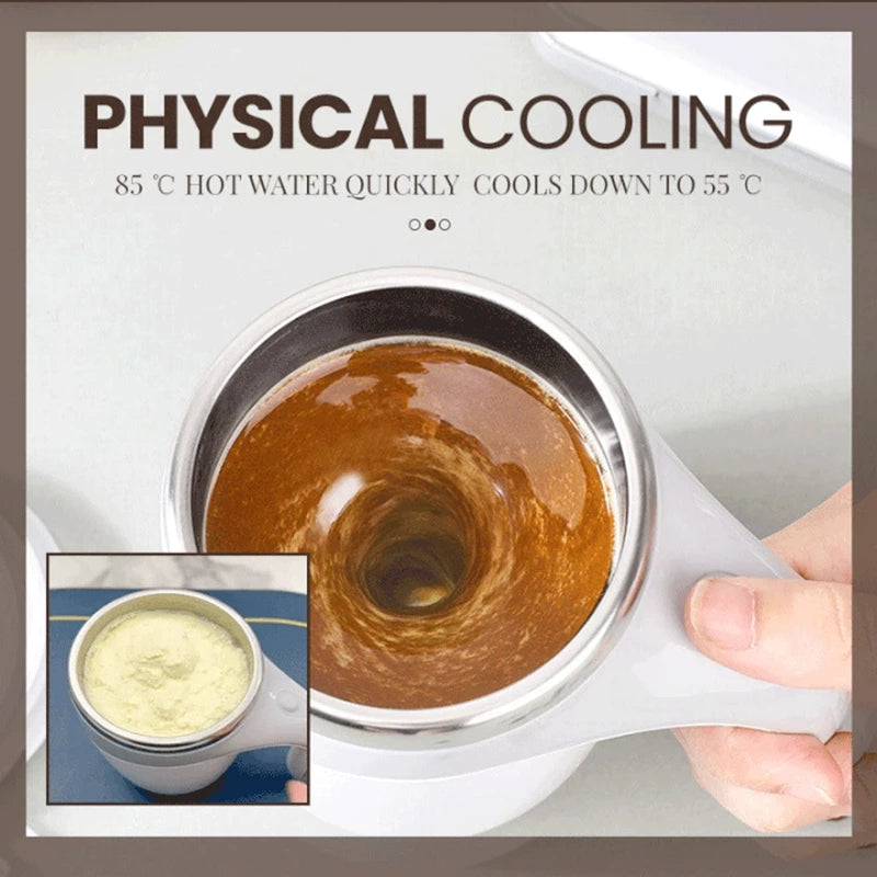 Automatic Self-Stirring Stainless Steel Mug