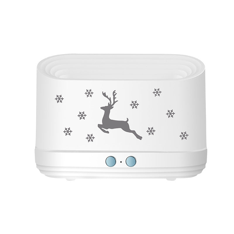 Flame Effect Aroma Diffuser with Christmas Design