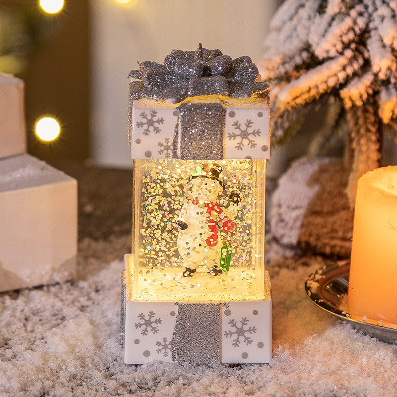 Christmas Decorations Crystal Ball Gift Box Lights | Xmas Holiday Decor
