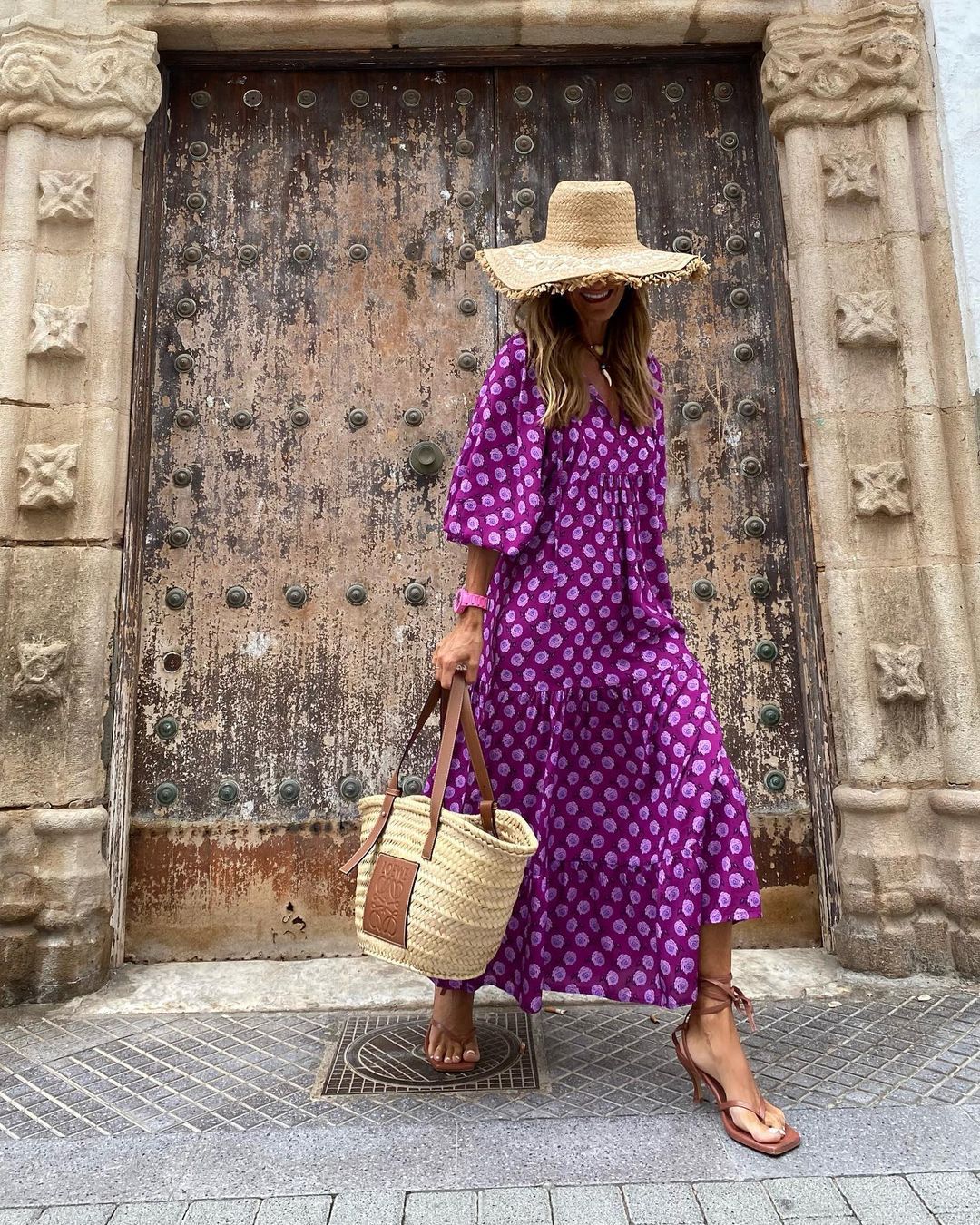 Summer Women's Vintage Printed Bohemian Dress Elegant Ladies Casual