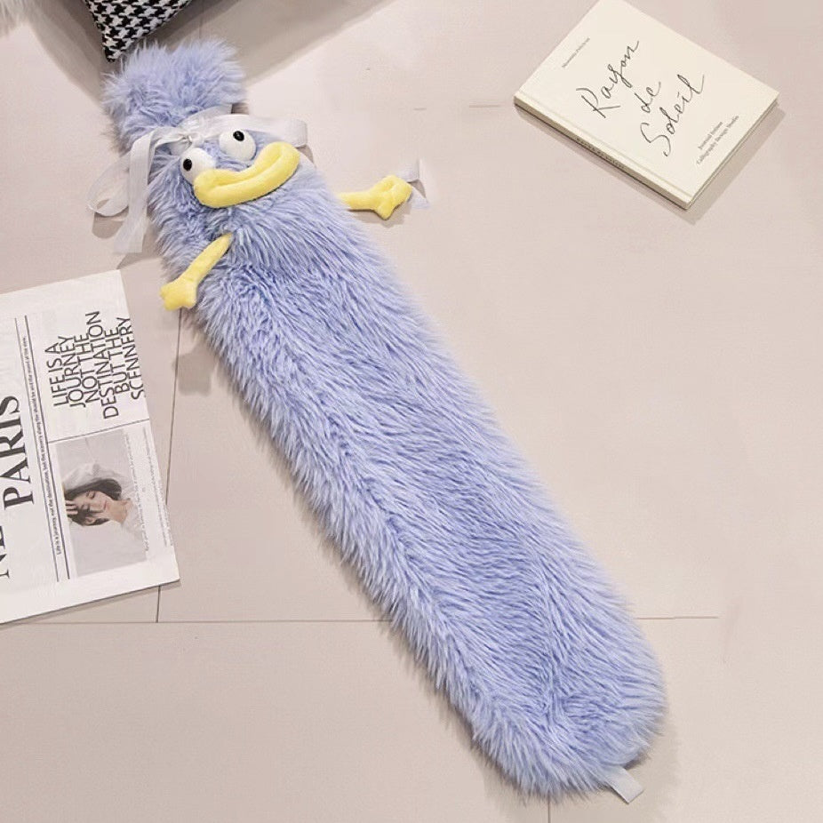 2L Cute Hot Water Bottle with Cover - Portable Belly & Hand Warmer
