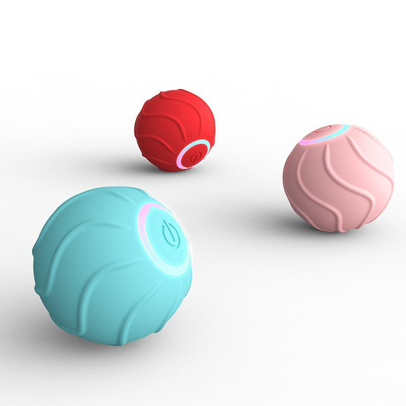 Smart Bouncing Cat Toy Ball - USB Rechargeable Automatic Rolling Kitten Toy