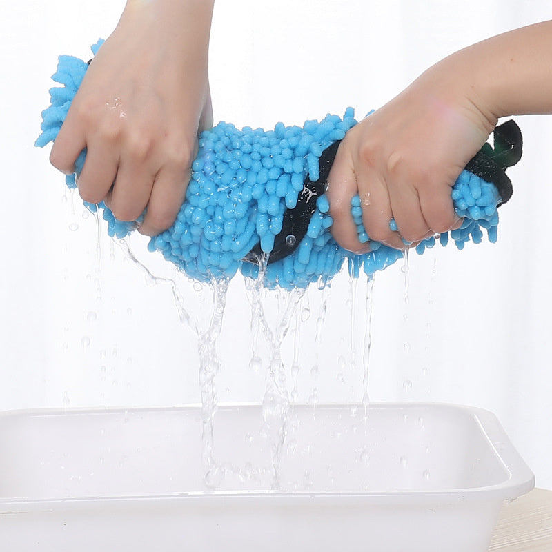 Super Absorbent Microfiber Pet Towel - Quick-Dry Dog & Cat Bath Towel with Hand Pockets