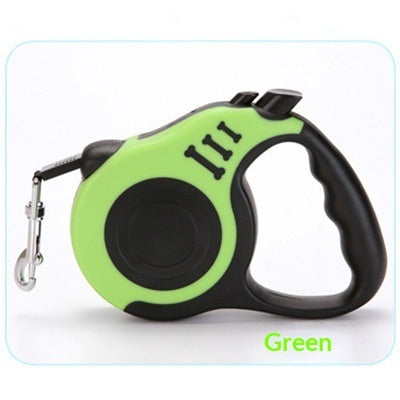 Retractable Dog Leash 3m / 5m - One-Button Brake & Lock Automatic Pet Lead