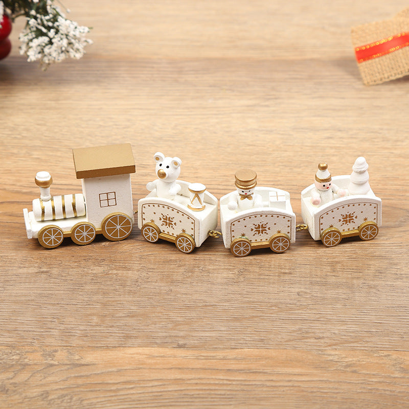 Christmas Decorations Wooden Trains Window Crafts | Xmas Holiday Decor