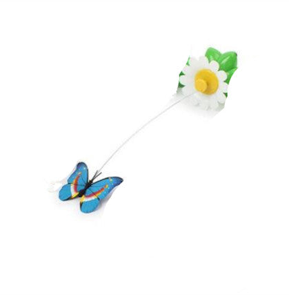 Electric Rotating Bird & Butterfly Cat Toy - Interactive Flower Teaser