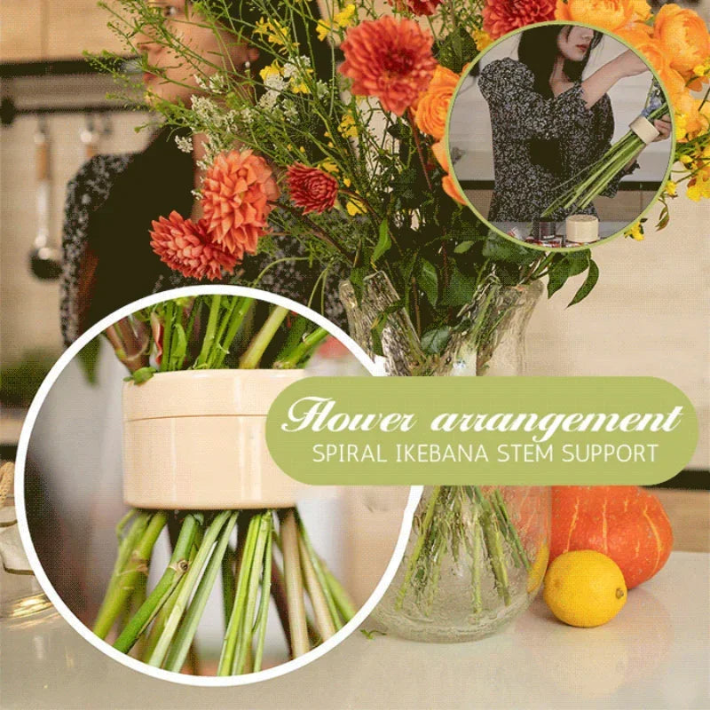 DIY Spiral Stem Vase Bracket - Flower Arrangement Holder