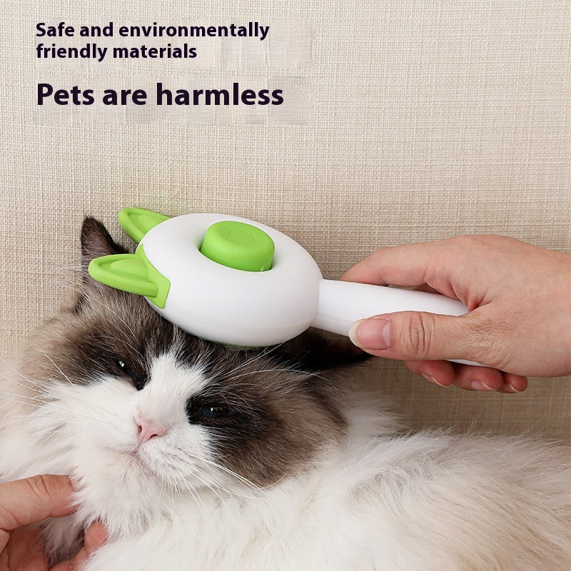 Self-Cleaning Pet Dematting Comb - Hair Remover Massage Brush for Cats & Dogs