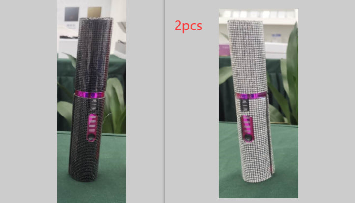 2-in-1 Electric USB Hair Straightening Brush Straightener