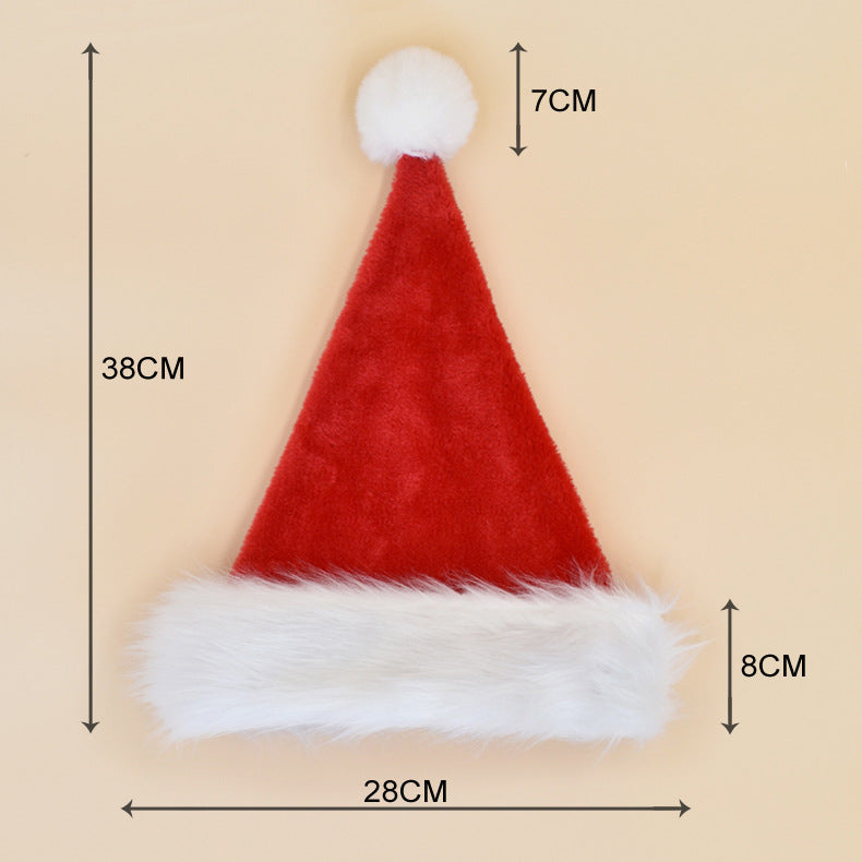 Christmas Decorations Red Plush Hat | Holiday Gift