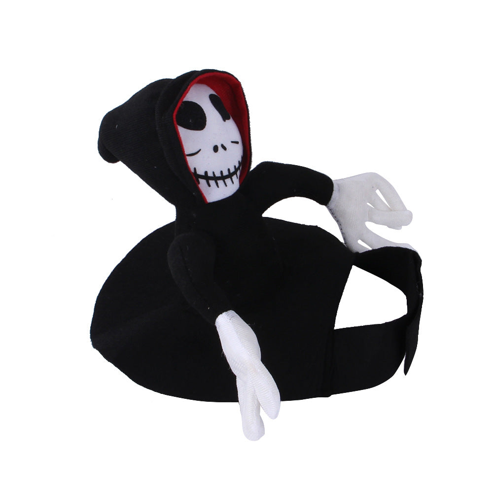 Halloween Goblin Rider Dog Costume - Funny Pet Cosplay Outfit for Dogs & Cats