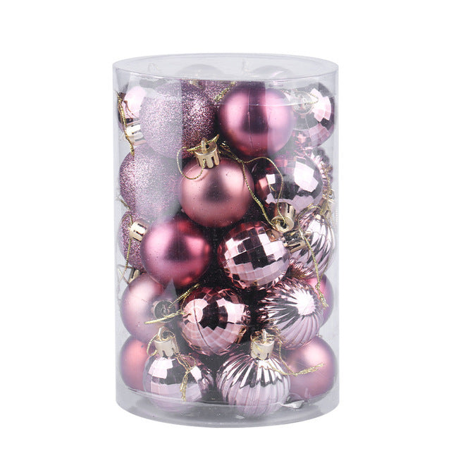 Christmas 34 Ball Set 4cm Ornaments | Xmas Holiday Decor