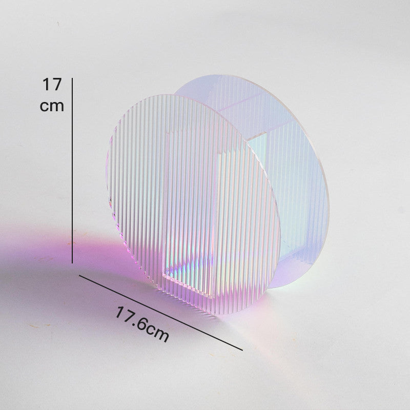 Nordic Minimalist Acrylic Vase - Creative Modern Flower Vase