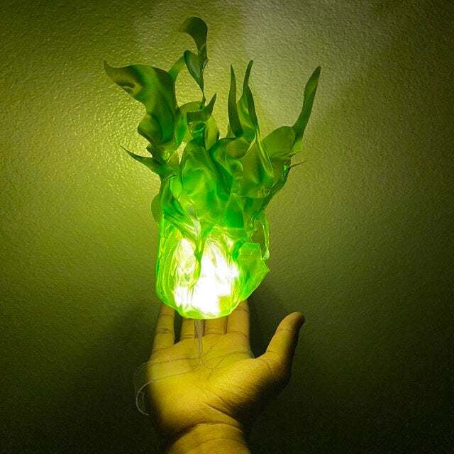Halloween Floating Fireball Flame Ornaments Creative Props Party Role