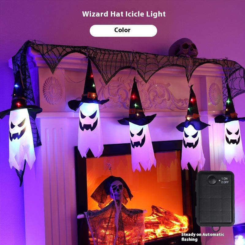 Light-Up Hanging Ghost - Glowing Halloween Ghost Decoration