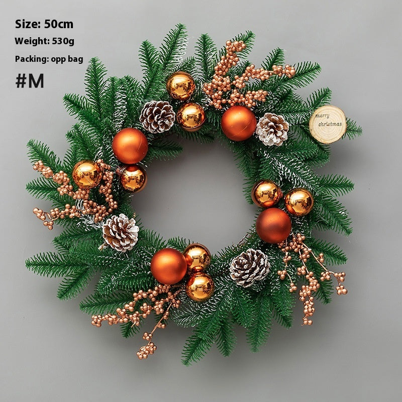 Christmas Decoration Upside Down Tree Horn Rattan Wreath | Xmas Holiday Decor