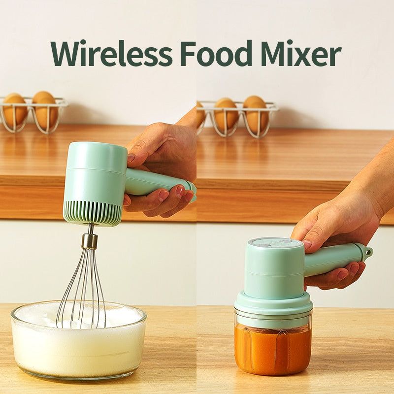 Rechargeable Wireless Egg Beater Electric Home Mini Handheld Baking