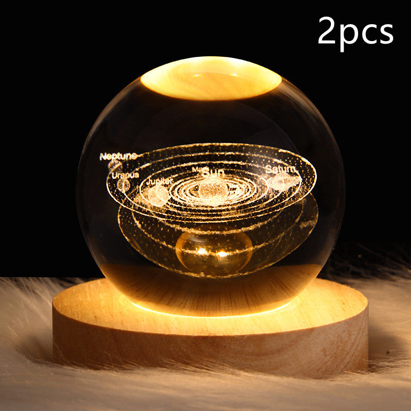 3D Crystal Ball LED Night Light
