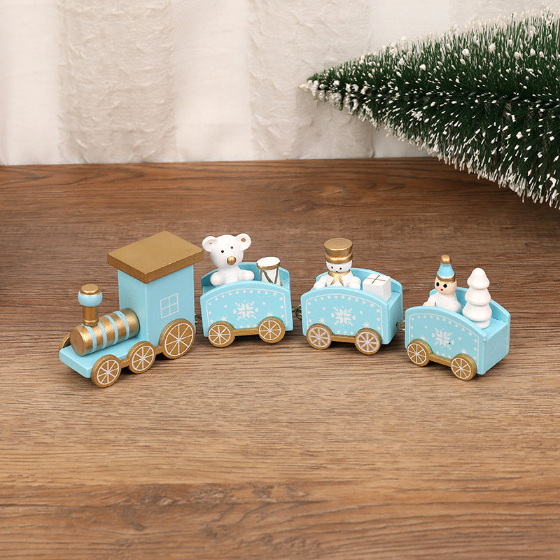 Christmas Decorations Wooden Trains Window Crafts | Xmas Holiday Decor