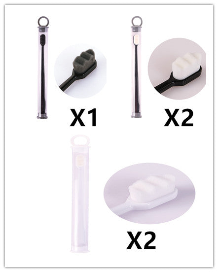 Ultra-Fine Super Soft Bristle Toothbrush - Gentle Gum Care