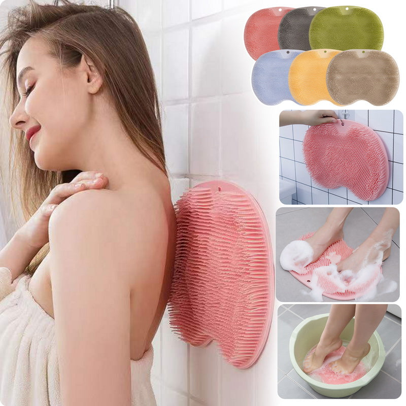 Massage Bath Brush Mat - Non-Slip Shower Foot Scrubber