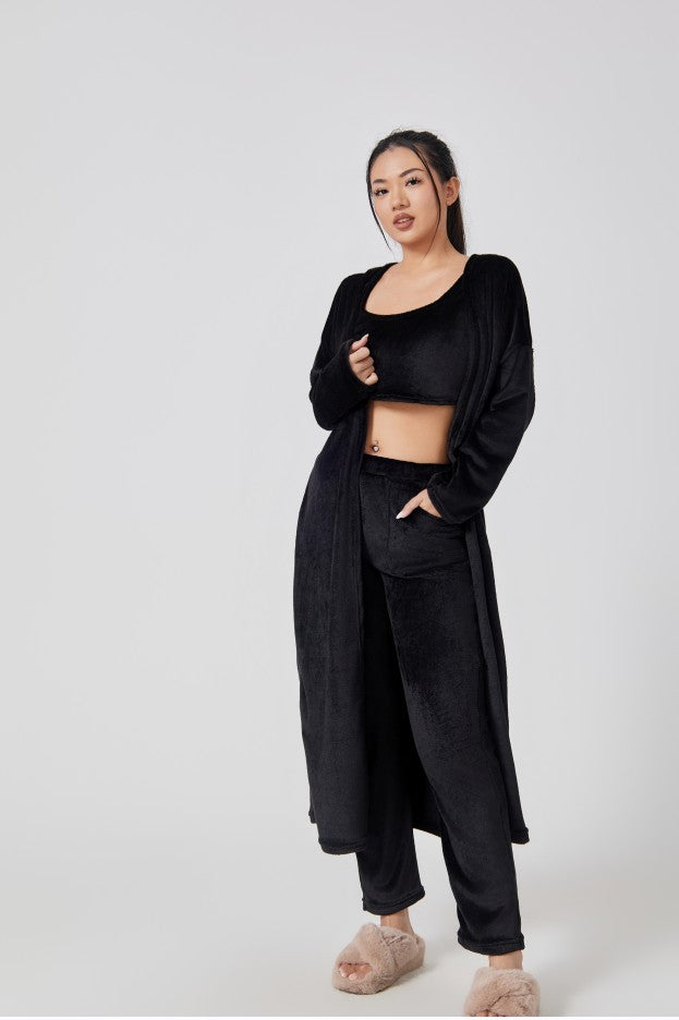 Cozy Pajama Set 3 Piece Lounge Cute Loungewear Warm Suit Sets