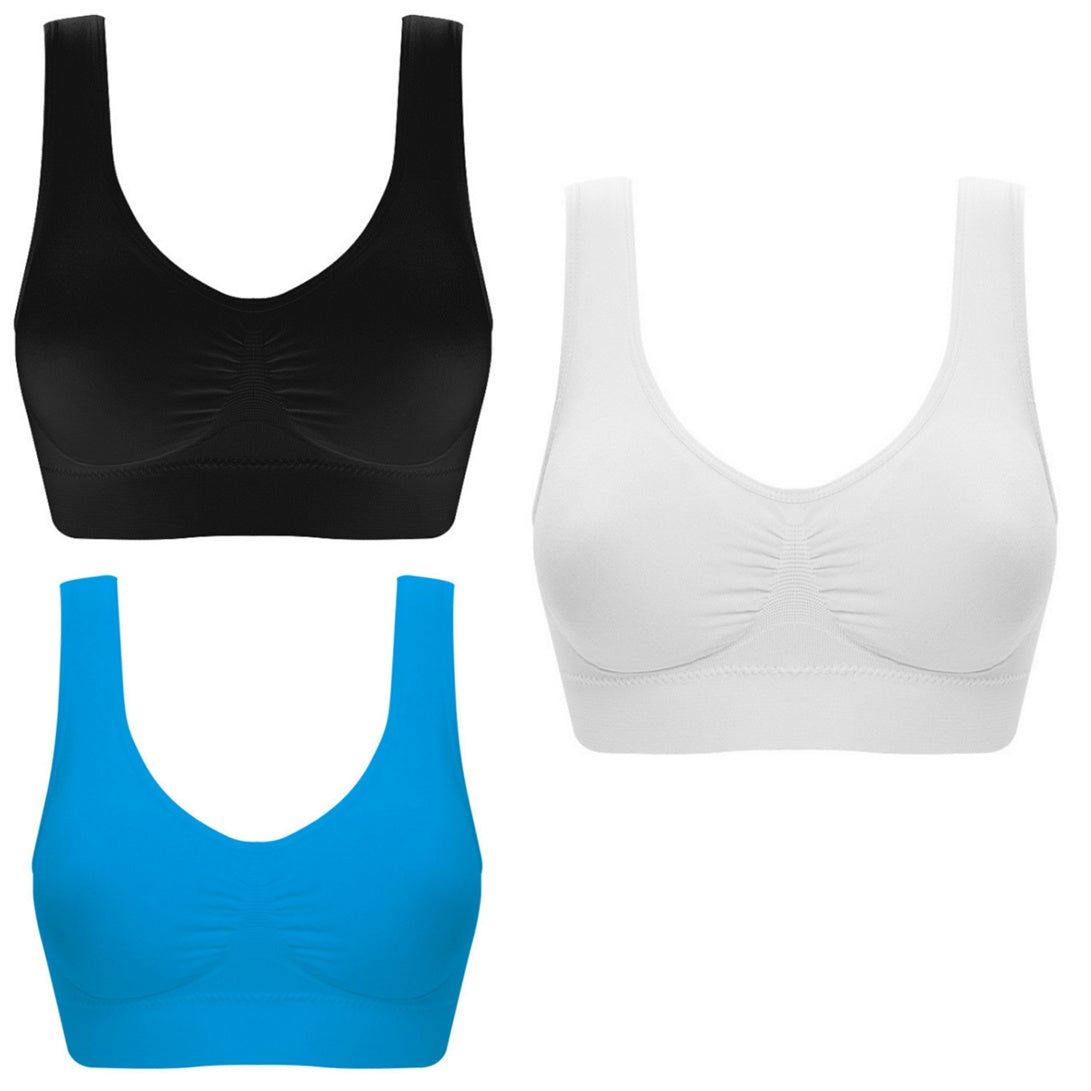Women Yoga Tank Tops Sports Bra Workout Fitness Running Crop Top