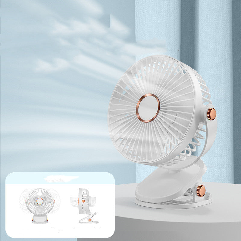 USB-C Rechargeable Clip-On Fan - Portable Mini Fan for Desk, Stroller & Camping