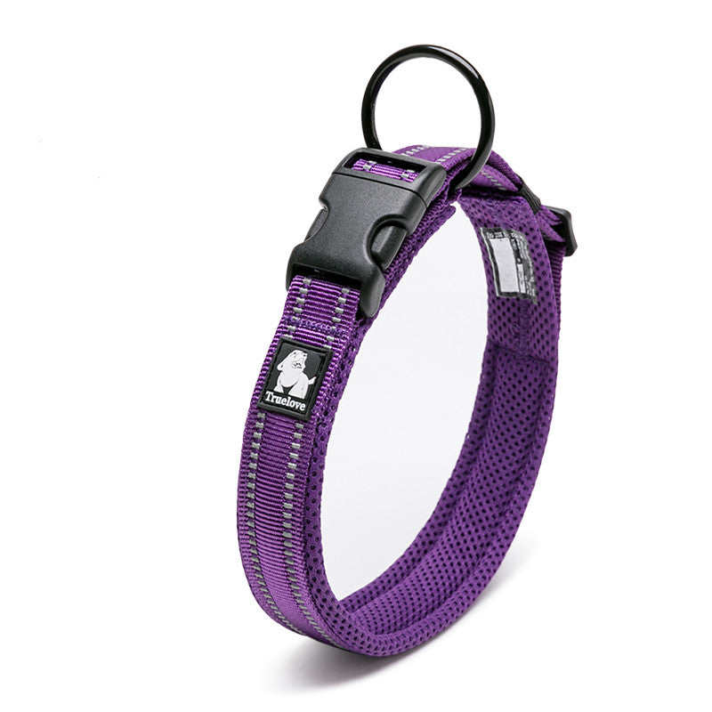 Heavy-Duty Tactical Dog Collar - Nylon Collar with Metal Buckle for Small to Large Dogs