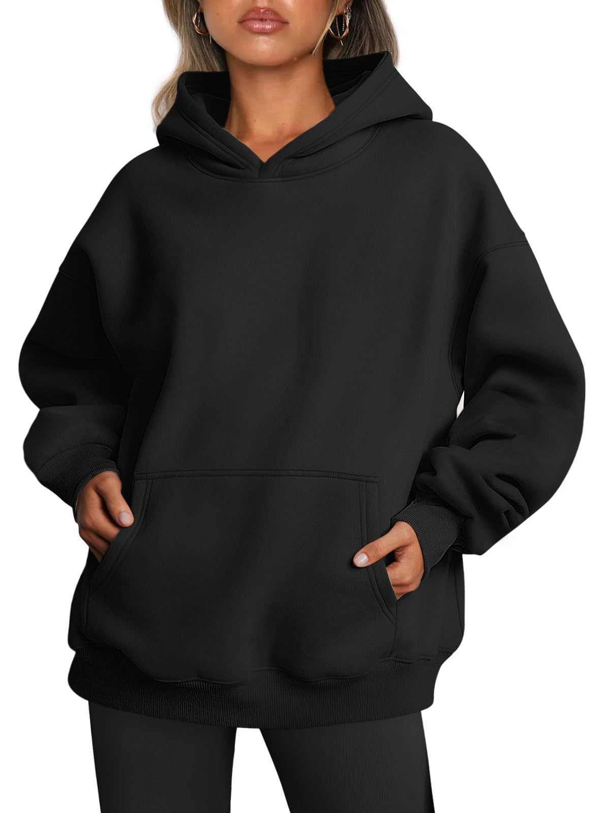 Women's Oversized Hoodies Fleece Loose Sweatshirts with Pocket Long