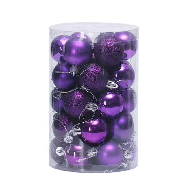 Christmas 34 Ball Set 4cm Ornaments | Xmas Holiday Decor