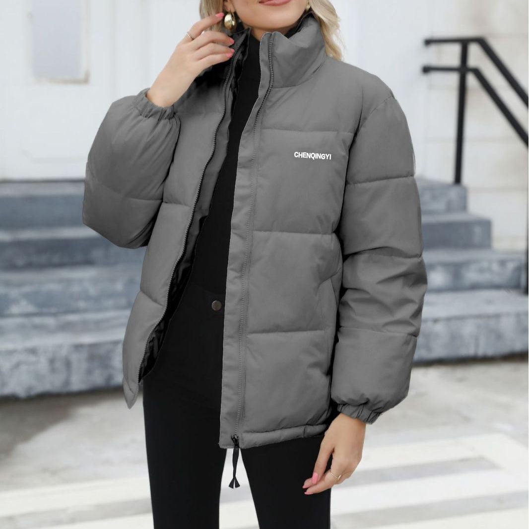 Winter Coat Women Casual Windproof Down Cotton Warm Thickened Jacket